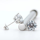 Superb D Colour 1/2/4/6 cttw Moissanite Diamonds Stud Earrings for Women and Men - Sparkling Fine Jewellery