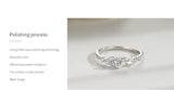 Elegant Irregular Shape Stars Sterling Silver AAAA Lab Created Diamond Rings
