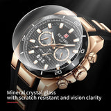 Popular Brand Fashion Business Sport Silicone Strap Luxury Date Waterproof Quartz Chronograph Watches for Men - The Jewellery Supermarket