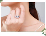 Classic Luxury Selection AAAA Lab Created Diamonds 925 Sterling Silver Rings