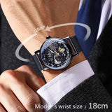 New Transparent Fashion Case Luxury Casual Design Leather Strap Top Brand Luxury Mechanical Skeleton Watch - The Jewellery Supermarket