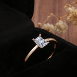 Excellent Rolled Rose Gold of 14-Karat Purity Fine Jewellery AAA Zircon Crystals Rings - Wedding Jewellery