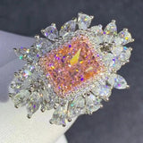 Top Quality Radiant Cut 3CT VVS D Color Lab Created Diamond Big Rings - Wedding Engagement Fine Jewellery - The Jewellery Supermarket