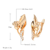 14 Karat Gold Filled AAA zircon Diamonds Vintage Bride Wedding Fine Jewellery Earrings