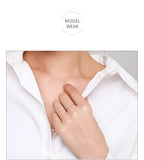 Delicate Curved Geometric Wing Design AAAA Lab Created Diamond Silver Ring