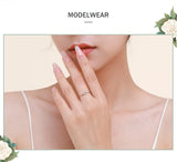 Interwoven Design Silver Elegant Sparkle AAAA Lab Created Diamonds Ring
