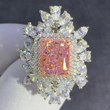 Top Quality Radiant Cut 3CT VVS D Color Lab Created Diamond Big Rings - Wedding Engagement Fine Jewellery - The Jewellery Supermarket