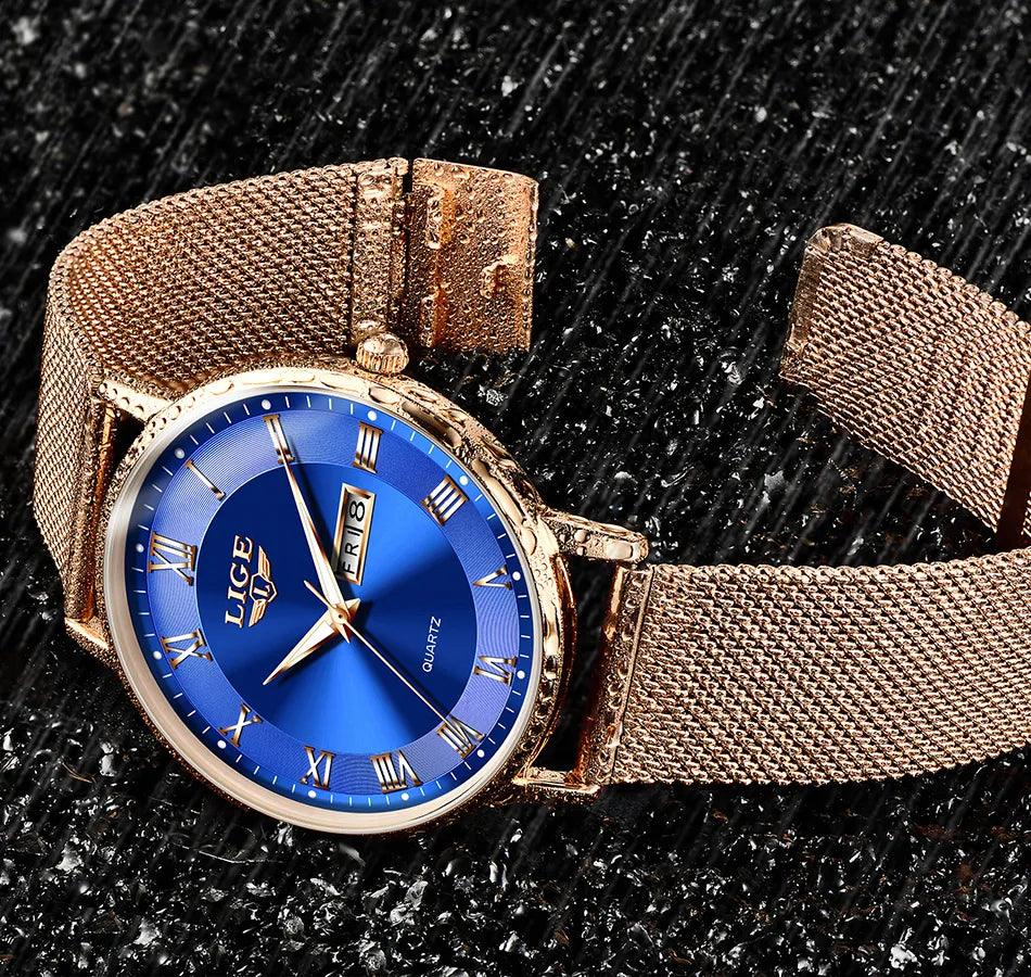 New Arrival Top Brand Luxury Ultra-Thin Mesh Casual Sport Quartz Date Chronograph Fashion Women Watches - The Jewellery Supermarket