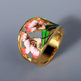 Fashion Creative Handmade Enamel Craft Epoxy Craft Women's Rings