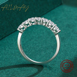 Dazzling AAAA Lab Created Diamonds Stackable Eternity Ring in Sterling Silver