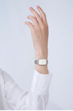 Elegant Rectangle Ultrathin Nordic New Design Quartz Movement Fashion Stainless Steel Mesh Bracelet Ladies Watches