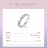 Amazing Design 4 Stone Cuts Dazzling AAAA Lab Created Diamonds Geometric Silver Ring
