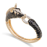 New Arrivals Animal Zebra Bangle Cuff Bracelet Gold Plated Statement Fashion Women's Bangle Bracelet for Party