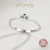 Elegant Princess Cut 925 Sterling Silver AAAA Lab Created Diamond Fashion Ring