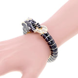 New Animal Style Elephant Inlaid Rhinestone 8 Colors Enamel Statement Bangle Bracelets for Women - Party Jewellery - The Jewellery Supermarket