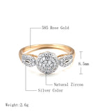 14 Karat Gold Filled Top Quality Luxury AAA Zircon Diamonds Golden Silver Colour Rings