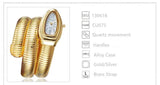 Luxury Gold Colour Snake Fashion Quartz Bangle Bracelet Ladies Watches - Ideal Gift