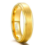 New Arrival Classic Gold Colour Tungsten Carbide Unisex Luxury Wedding Rings - Popular Jewellery - The Jewellery Supermarket