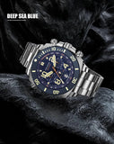 Top Brand Sport Automatic Movement Quartz Stainless Steel Sapphire Crystal 500M Waterproof Watches  - Ideal Gift