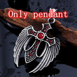 New Arrival 316L Stainless Steel Wing Cross Christian Pendant Necklace - High Quality Religious Fashion Jewellery - The Jewellery Supermarket