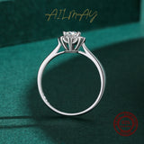 New Romantic Flower Design 925 Sterling Silver AAAA Lab Created Diamond Rings