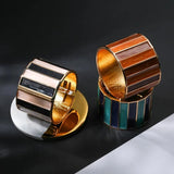 New Punk Style Dripping Oil Alloy Cuff Bangles Bracelets For Women -  Big Metal Bangle Fashion Statement Jewellery - The Jewellery Supermarket