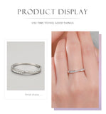Delicate Interwoven AAAA Lab Created Diamond 925 Sterling Silver Fine Rings