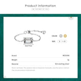 Popular Emerald Cut Clear AAAA Simulated Diamonds Rings - Classic 925 Sterling Silver Chain Link Rings, Quality Jewellery - The Jewellery Supermarket