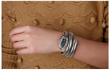 Luxury Gold Colour Snake Fashion Quartz Bangle Bracelet Ladies Watches - Ideal Gift