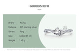 Fashion Love Heart Sterling Silver Line Clear AAAA Lab Created Diamonds Ring