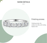 Dazzling AAAA Lab Created Diamonds Stackable Eternity Ring in Sterling Silver
