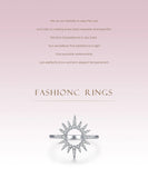 Amazing Sun Flower Sparkling AAAA Lab Created Diamonds 925 Sterling Silver Ring
