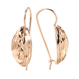 14K Filled Gold Moon Carve Irregular Pattern Piercing Sequins Hoops Fashion Earrings