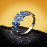 Handmade Enamel Flower Fashion Colourful Ice Ling Flower Ring for Women