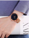 New Arrival Elegant Fashion Lady's Watch Luxury Rhinestone Starry Sky Dial Waterproof Stainless Steel Strap Watches
