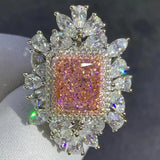 Top Quality Radiant Cut 3CT VVS D Color Lab Created Diamond Big Rings - Wedding Engagement Fine Jewellery - The Jewellery Supermarket
