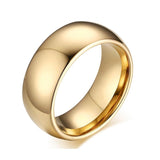 New Arrival Domed Men Tungsten Ring Rose Gold, Gold,Silver Colour Polished Pure Carbide Ring Unisex Rings