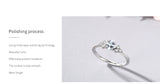 Dazzling 925 Sterling Silver Sparkling Princess Cut AAAA Lab Created Diamond Ring