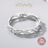 New Selection 925 Silver Geometric Stackable AAAA Lab Created Diamonds Rings