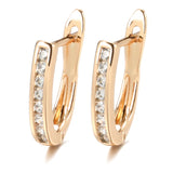 14 Karat Gold Filled Row Heart & Arrow Multi Colour AAA Zircon Crystal Climber Earrings