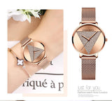 Original Design Elegant Quartz Ladies Watches Fashion Japan Movement Stainless Steel Rose Gold Colour Wristwatches