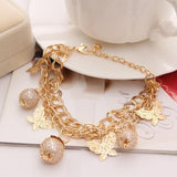 ZOSHI New Woman Bracelets Mulitlayers Gold Color Chain Heart Bracelets &amp; Bangles Charm Bracelets For Women Crystal Bracelets - The Jewellery Supermarket