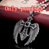 New Arrival 316L Stainless Steel Wing Cross Christian Pendant Necklace - High Quality Religious Fashion Jewellery - The Jewellery Supermarket