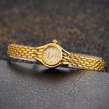 New Arrival Luxury Golden Small Round Dial Metal Quartz Women's Gold Bracelet Watch - Ideal Gift - The Jewellery Supermarket