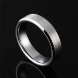 New Arrival Silver Colour Brushed Tungsten Classic Wedding Engagement Rings for Men and Women - The Jewellery Supermarket