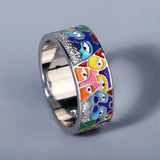 Fashion Creative Handmade Enamel Craft Epoxy Craft Women's Rings