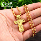 Popular 316L Stainless Steel Cross Jesus Necklace Pendant Skull Salvation for Men High Quality Jewellery - The Jewellery Supermarket