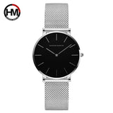 Elegant Top Luxury Brand Rose Gold Colour New Quartz Movement Ladies Wristwatches Stainless Steel Mesh Women Watches