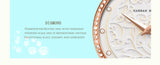 Top Luxury Brand Elegant Women Wristwatches Fashion 3D Engraving Quartz Waterproof Watches, Ideal Present