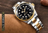 Popular Top Brand Automatic Luxury Sapphire Glass Mechanical Wristwatch Sports Stainless Steel Waterproof Men Watch